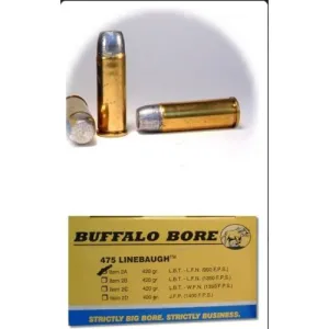 BUFFALO BORE 475 Linebaugh 420Gr Hard Cast LBT-LFN 950FPS 50rd