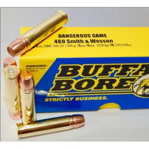 BUFFALO BORE 460 S&W Mag 300Gr Mono-Metal 1920FPS 20rd
