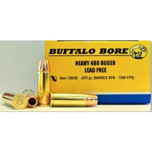 BUFFALO BORE 480 Ruger 275Gr Barnes XPB 1500FPS 20rd