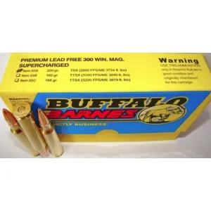 BUFFALO BORE 300 Win Mag 200Gr Barnes TSX 2900FPS 20rd