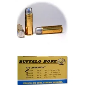 BUFFALO BORE 475 Linebgh 420Gr Hard Cast LBT-LFN GC 950FPS 20rd