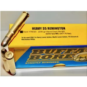 BUFFALO BORE 35 Remington 230Gr Hard Cast FN-GC 2200FPS 20rd