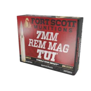FORT SCOTT MUNITIONS 7mm Mag 150gr Rifle Ammo 20rd