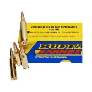 BUFFALO BORE 243 Win 85Gr Barnes TSX Boat Tail 3350FPS 20rd