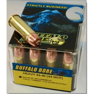BUFFALO BORE 44-40 Win 185Gr Hammer (1120FPS/ME 515 ft lb) 20rd