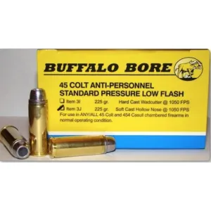 BUFFALO BORE 45 LC 255Gr Soft Cast Keith GC 1000FPS 20rd