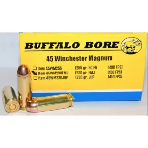BUFFALO BORE 45 Win Mag 230Gr FMJ (1450FPS/ME 1074 ft lbs) 20rd