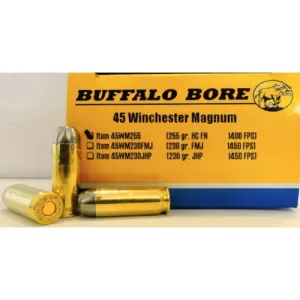 BUFFALO BORE 45 Win Mag 255Gr Hard Cast FN 1400FPS 20rd