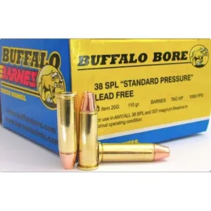 BUFFALO BORE 38 Special 110Gr Barnes TAC-XP 1000FPS 20rd