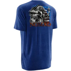 NOMAD CLOTHING American Archer Short Sleeve Tee Royal Heather