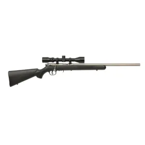 SAVAGE ARMS 93R17 FVSS 17 HMR 21" 5rd - Stainless & Black
