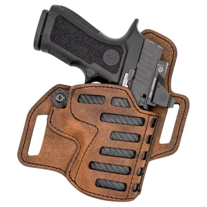 VERSACARRY Compound OWB Size 01 Brown Leather Belt Slide
