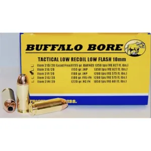 BUFFALO BORE 10mm 180Gr JHP (1200FPS/ME 575 ft lbs) 20rd