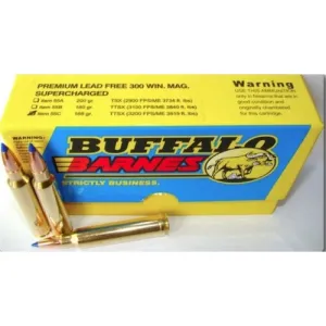 BUFFALO BORE 300 Win Mag 168Gr Barnes TTSX 3200FPS 20rd