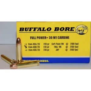 BUFFALO BORE 30 Carbine 110Gr FMJ-RN (2100FPS/ME 1077 ft) 20rd