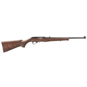 RUGER 10/22 22 LR 18.5" 10rd - Wood w/ Oak Leaf & Basket Weave Engraving