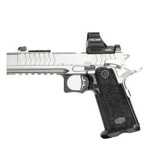 BUL ARMORY SAS 2 TAC COMP 9mm 5" 20rd - Silver w/ 4 Mags