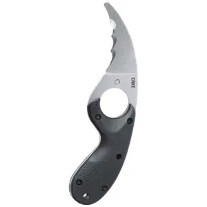 CRKT Bear Claw Fixed Fixed Blade Outdoor Survival Knife - Black w/ Glass-Reinforced Nylon Handle