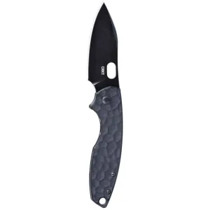 CRKT Pilar III Frame Lock Folding EDC Pocket Knife - Black w/ G10 Handle