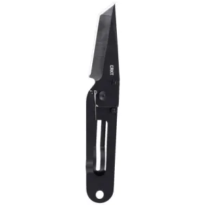 CRKT K.I.S.S. Keep. It. Super. Simple. Folding EDC Pocket Knife - Black w/ Stainless Steel Handle