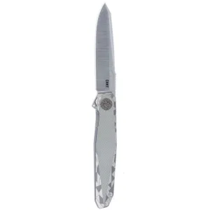 CRKT Facet Flipper Folding EDC Pocket Knife - Gray w/ Titanium Handle