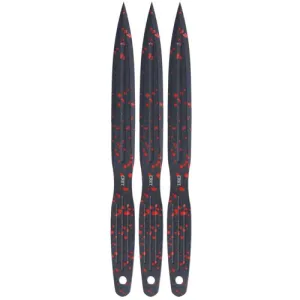CRKT Onion Throwing Knives Fixed Fixed Blade Throwing Knives - Red - Set of 3