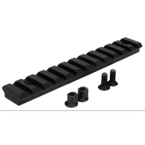 TACFIRE KeyMod Picatinny Rail 5" 11 Slots Black