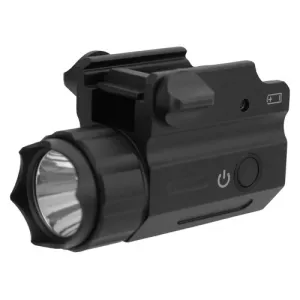 TACFIRE 360 Lumen Pistol Flashlight Full Sized Blk/ White