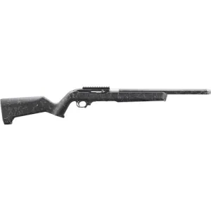 RUGER 10/22 22 LR 18.1" 10rd w/ Threaded Barrel - Black & White Speckle