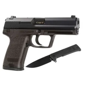 HK USA P81A 9mm 4.25" 15rd w/ Boker Knife - Black & Nitro-Carburized
