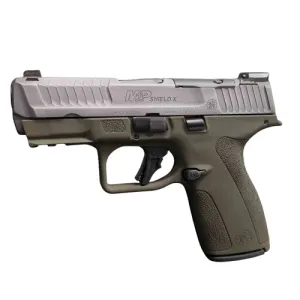 SMITH & WESSON M&P Shield X 9mm 3.6" 13rd & 15rd w/ Night Sights - Crushed Sliver Battleworn