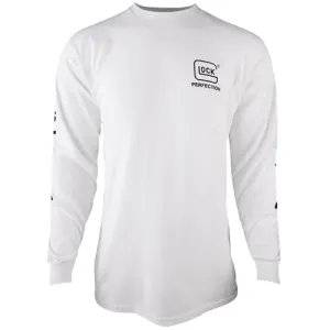 GLOCK Perfection Long Sleeve Tee White PreShrunk Medium