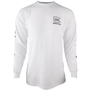 GLOCK Perfection Long Sleeve Tee White PreShrunk Large