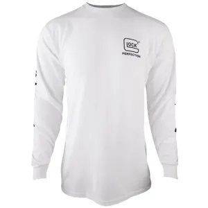 GLOCK Perfection Long Sleeve Tee White PreShrunk XL