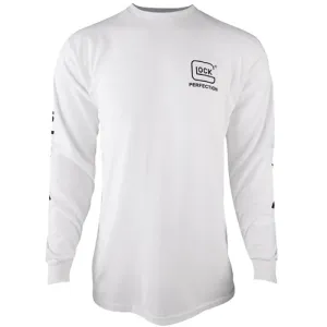 GLOCK Perfection Long Sleeve Tee White PreShrunk 3XL