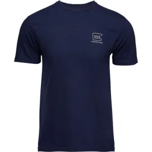 GLOCK Glock Strong Tee Navy Ringspun Short Sleeve Small