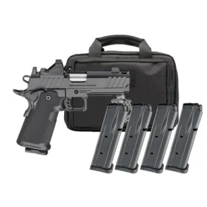 SPRINGFIELD ARMORY Firstline 1911 DS Prodigy AOS Gear Pac COMP 9mm 4.25" 10rd - Black