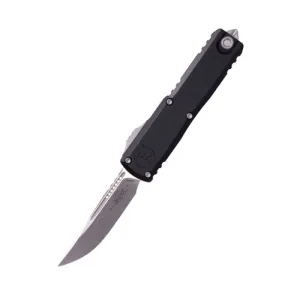 MICROTECH KNIVES UTX-85 Gen IV S/E Stonewash Black
