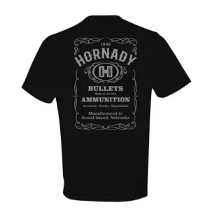 HORNADY Label Tee Shirt Black