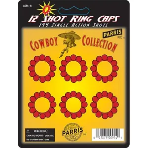 PARRIS MFG 12 Shot Ring Caps - 144 Single Action Shots