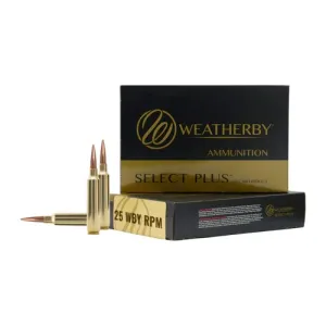 WEATHERBY 25 Weatherby RPM 117Gr Hornady SST