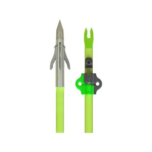 MUZZY Iron 3-blade w/Chartreuse arrow