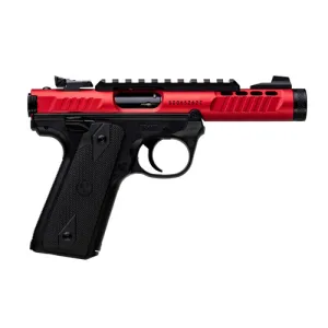RUGER MKIV 22/45 22lr 4.40" 10rd - Red & Black