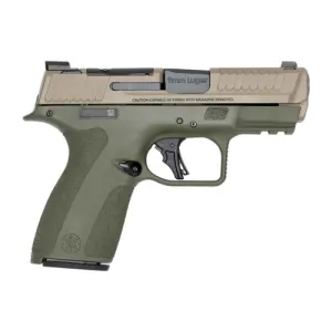 SMITH & WESSON Shield X Series 9mm 3.6" 13rd & 15rd w/ Thumb Safety - FDE & OD Green