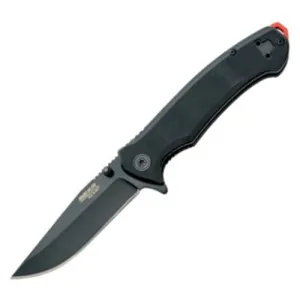 BEAR & SON 4 5/8" Black G10 Assisted Opener w/ Black Blade