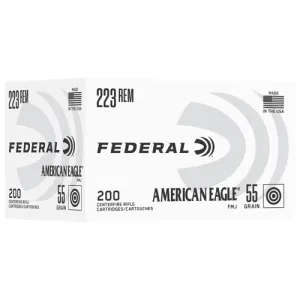 FEDERAL AMMO 223 Rem 55Gr FMJ 200rd 200rd