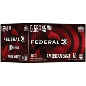 FEDERAL AMMO 5.56X45mm 55Gr FMJ 100rd 100rd