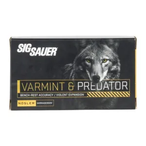 SIG SAUER 22-250 Rem 55Gr Varmint/Predator Varmageddon 20rd