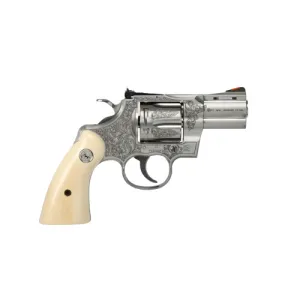 COLT Python 357mag 2.5" 6rd - Engraved Stainless & Holly Grips
