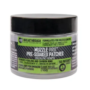 BREAKTHROUGH CLEAN BCT - Muzzle Pro Round Pre-Soaked Cleaning Patches
